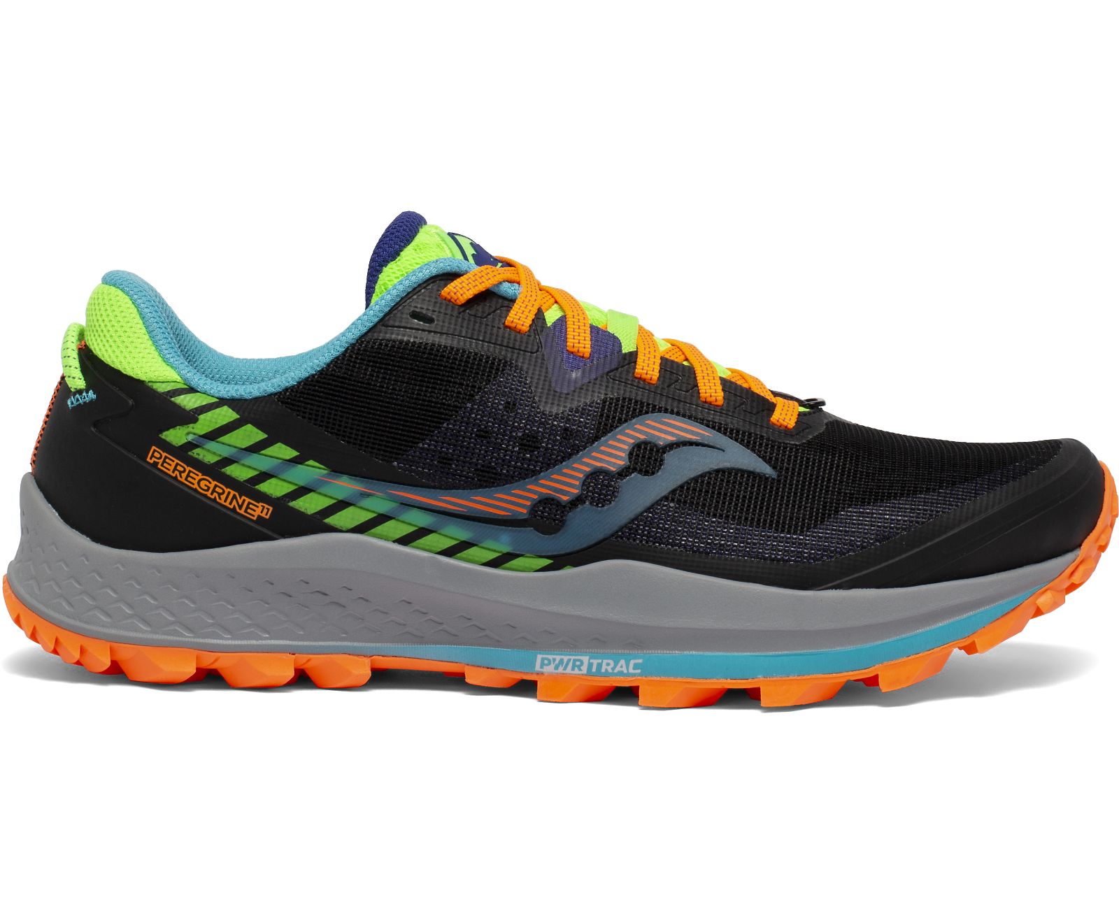 Saucony Peregrine 11 Men's Trail Running Shoes Orange / Green / Black | Canada 584SGLO